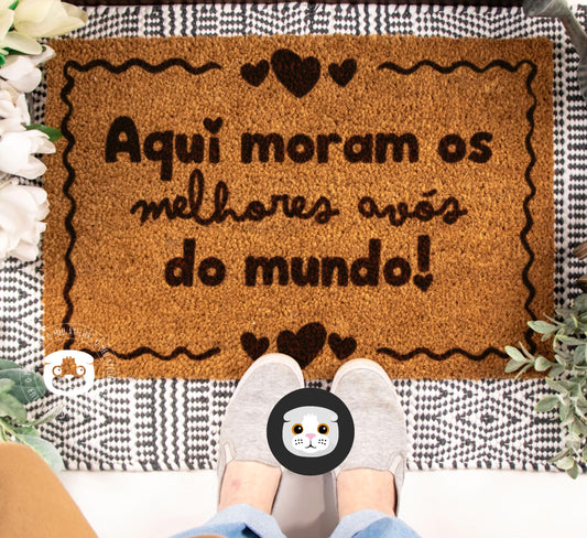 Tapete de entrada personalizado “Melhores Avós”