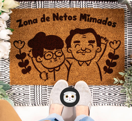 Tapete de entrada personalizado “Zona de Netos Mimados”