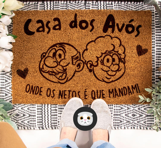Tapete de entrada personalizado “Onde os Netos é que Mandam!”