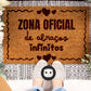 Tapete de entrada personalizado “Zona oficial…”