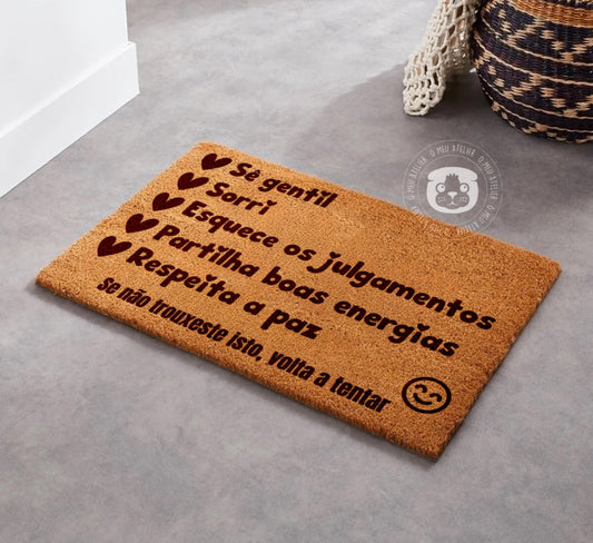 Tapete de entrada personalizado “Taxa de entrada”