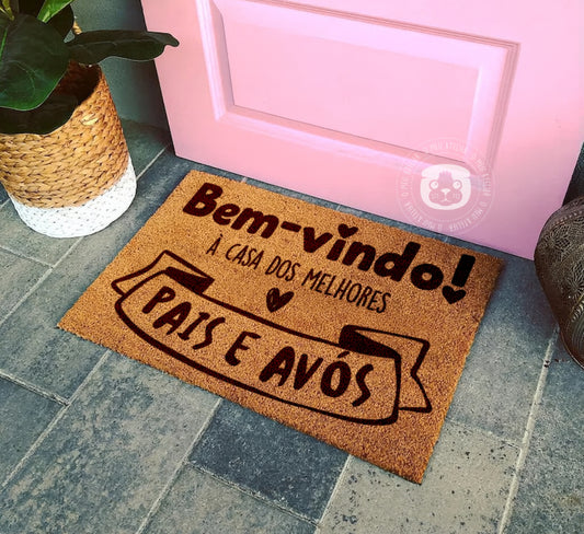 Tapete de entrada personalizado “Melhores Pais e Avós”