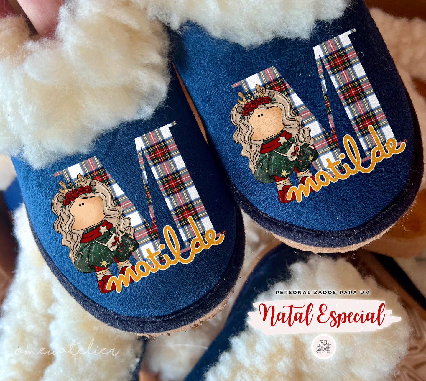 Pantufas da serra personalizadas "Tilda"