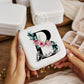 Porta-Jóias personalizado “Inicial Floral”