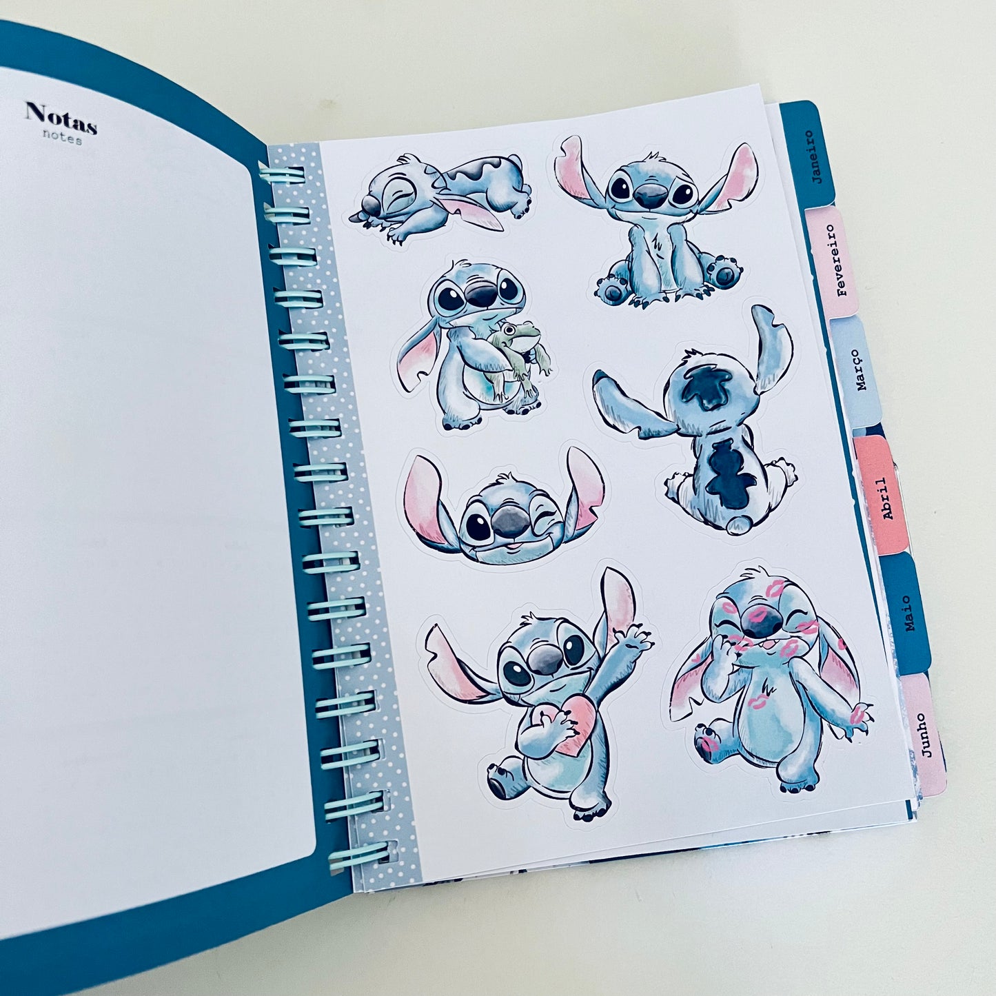 Agenda A5 personalizada “Stitch”