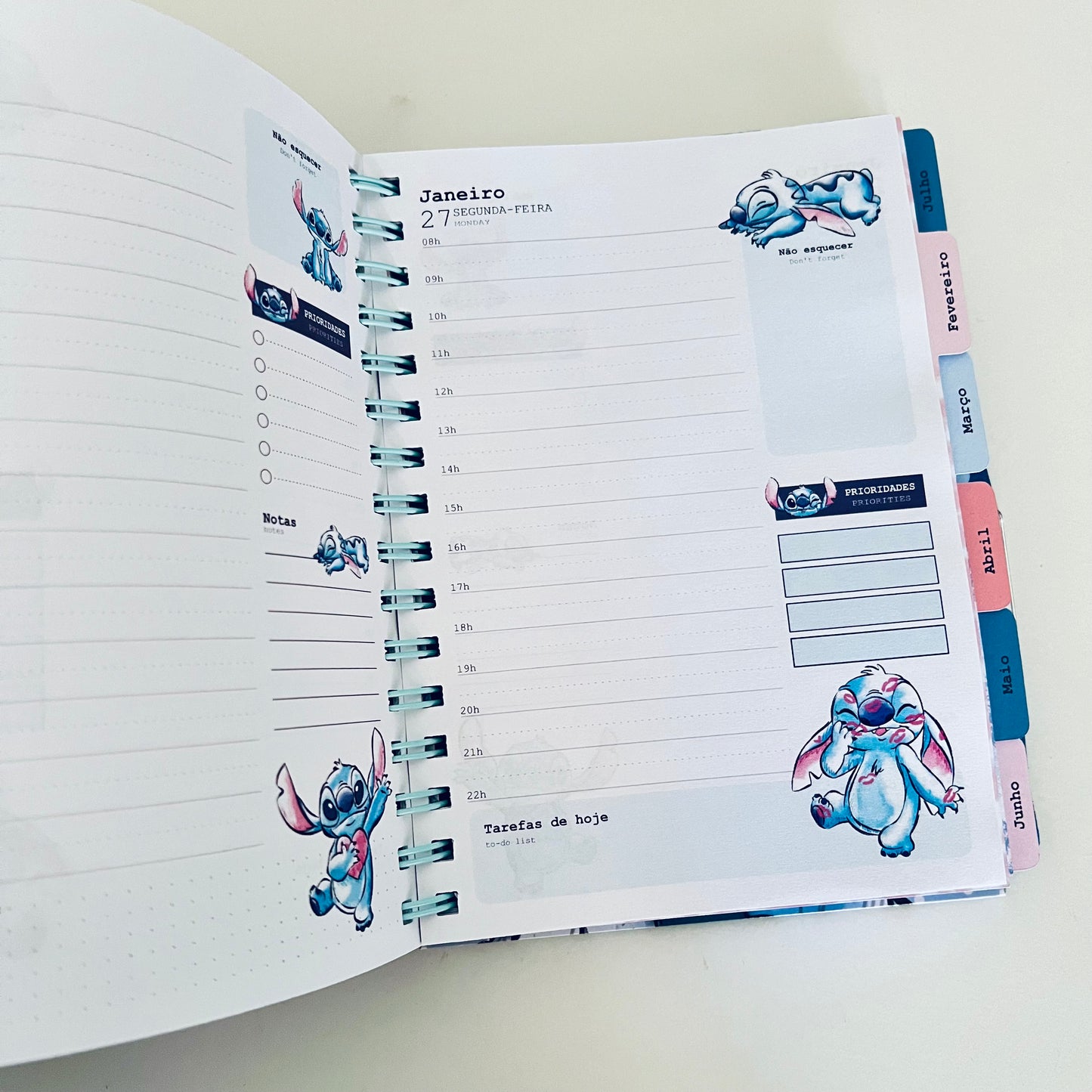 Agenda A5 personalizada “Stitch”