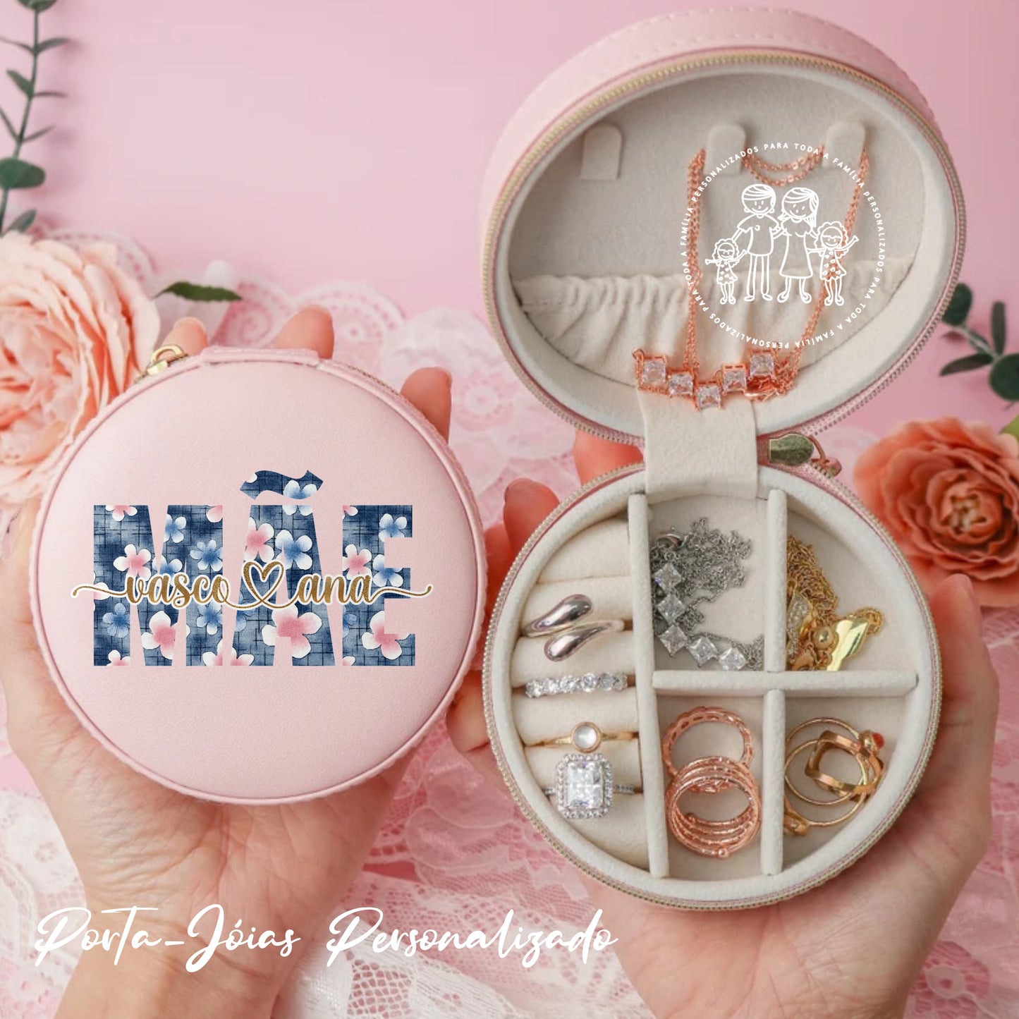 Porta-Jóias personalizado “MÃE”