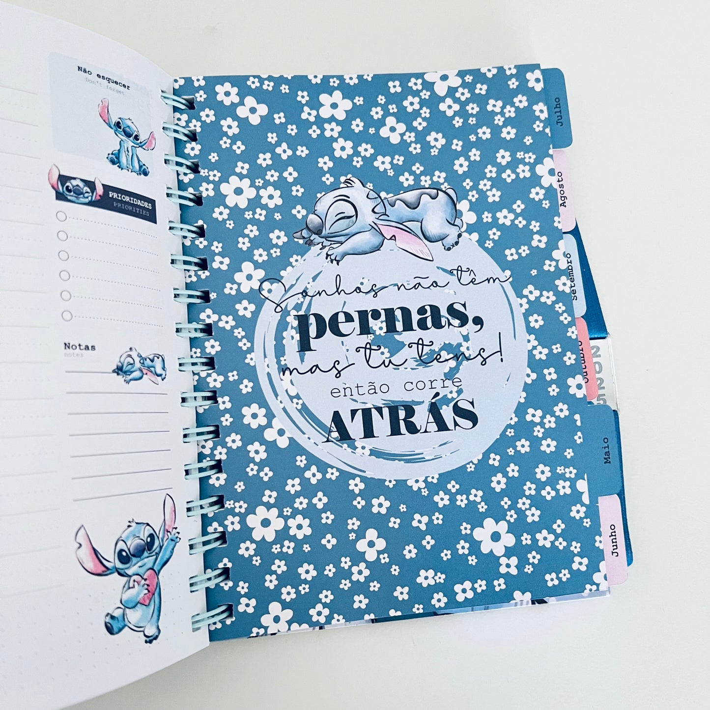 Agenda A5 personalizada “Stitch”