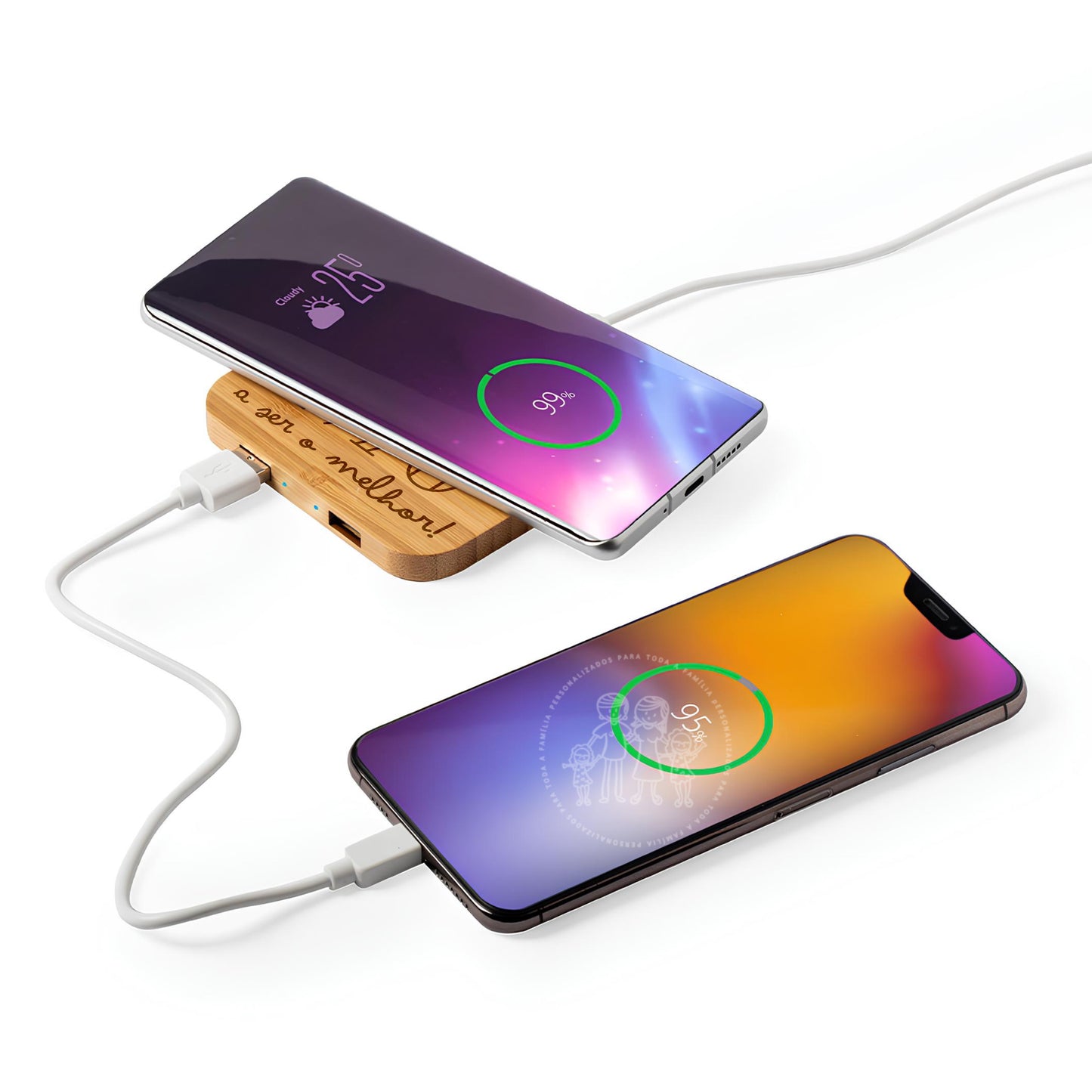 Carregador Wireless Personalizado “Pai desde… A ser o Melhor!”