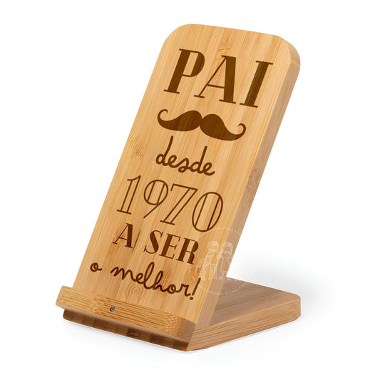 Carregador Wireless Personalizado “Pai desde… A ser o Melhor!”