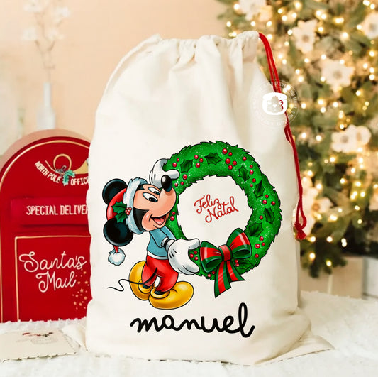 Saco de Natal para Prendas Personalizado