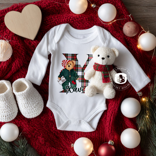Bodie de Natal “Ursinho” Personalizado
