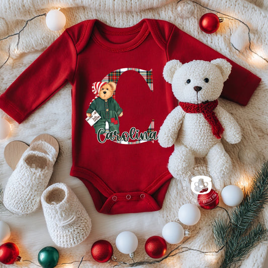 Bodie de Natal “Ursinho” Personalizado