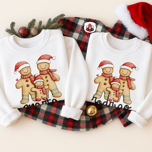 Sweats de Natal Personalizadas – 100% Algodão Cardado