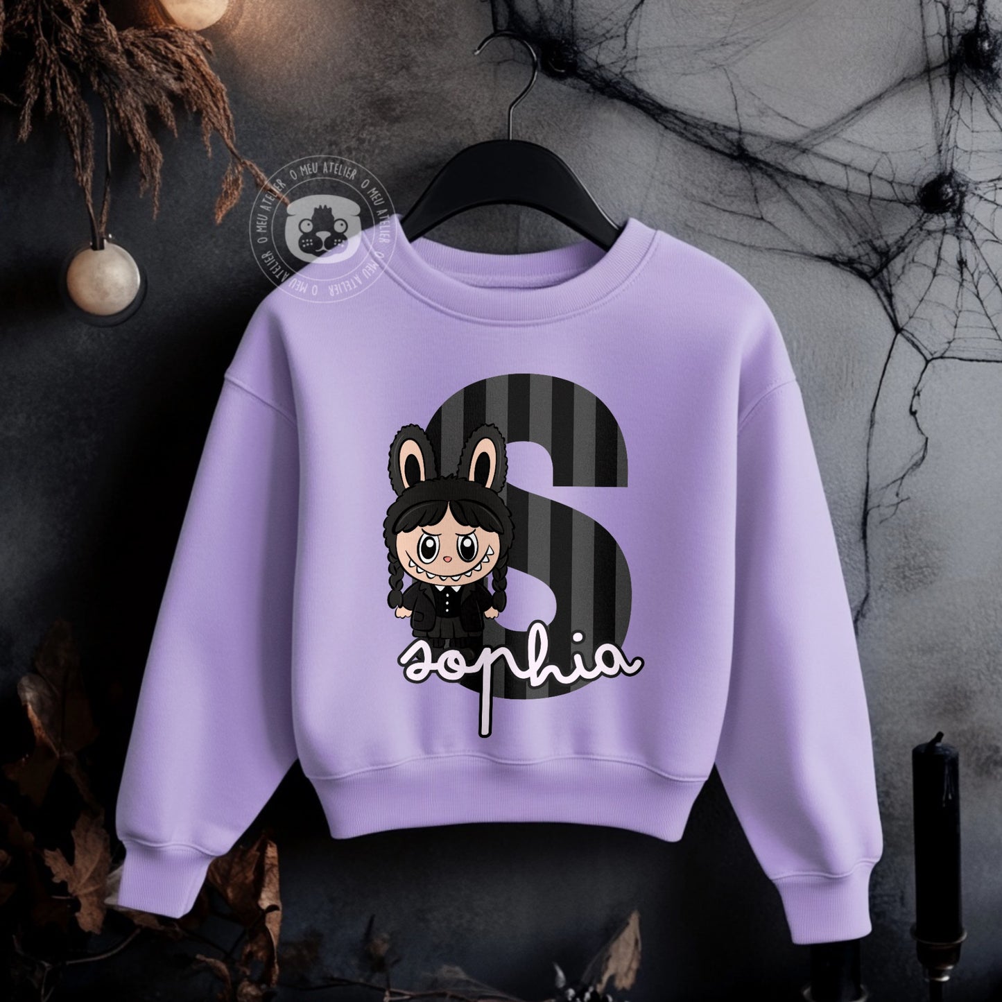 Sweatshirt “Labu & Weds” Halloween Personalizada – 100% Algodão Cardado