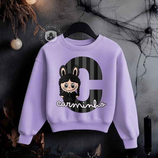 Sweatshirt “Labu & Weds” Halloween Personalizada – 100% Algodão Cardado