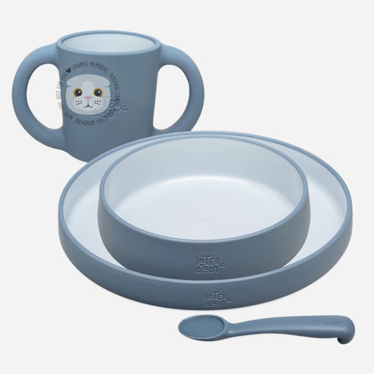 Conjunto Bebé 4 Peças Silicone Alimentação