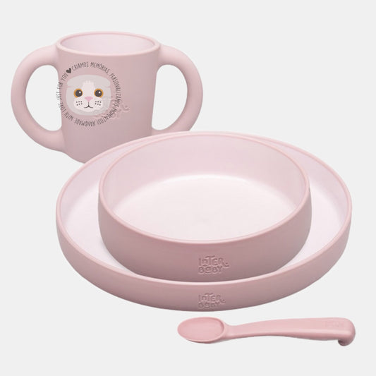 Conjunto Bebé 4 Peças Silicone Alimentação