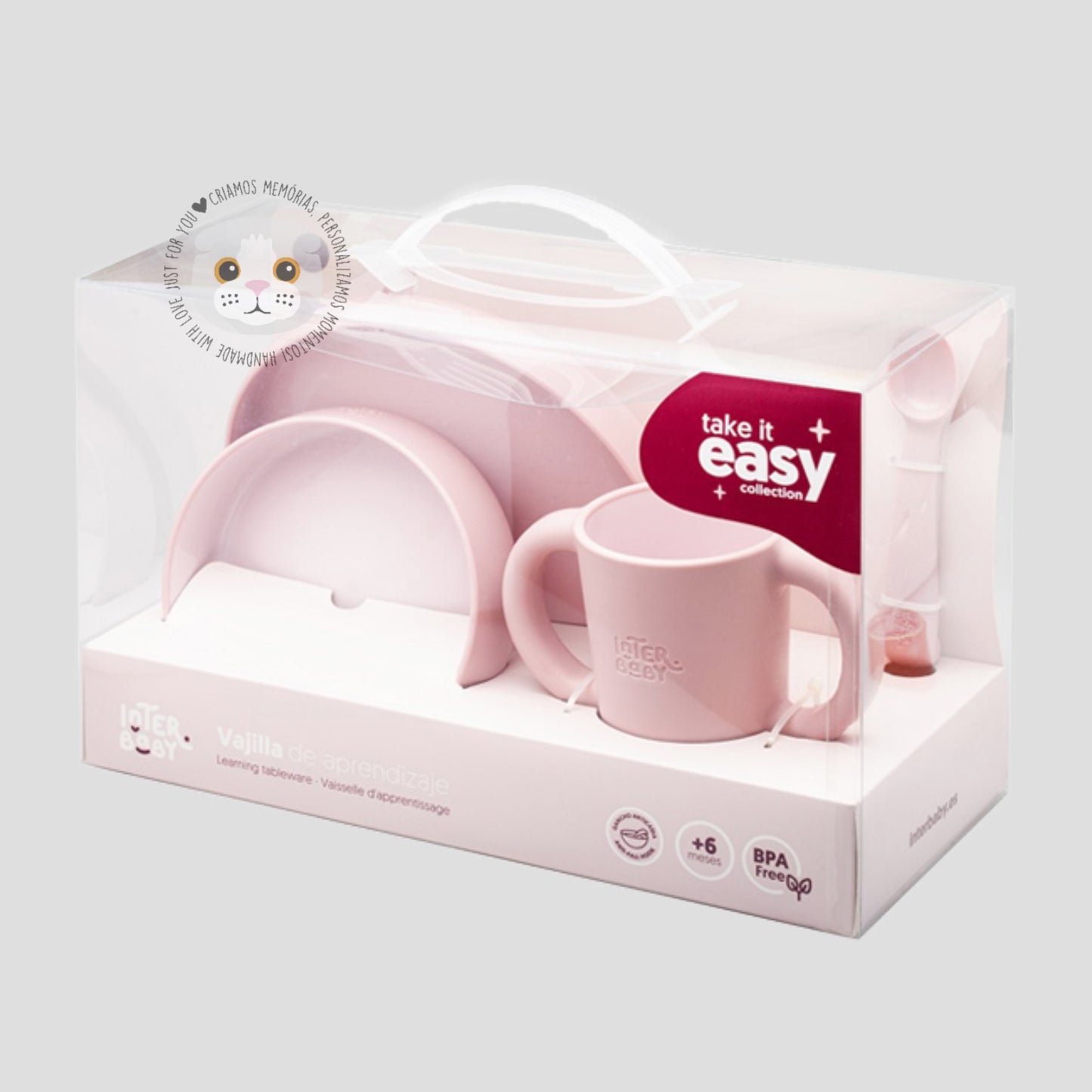 Conjunto Bebé 4 Peças Silicone Alimentação
