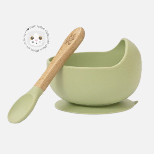 Taça com Ventosa + Colher Silicone