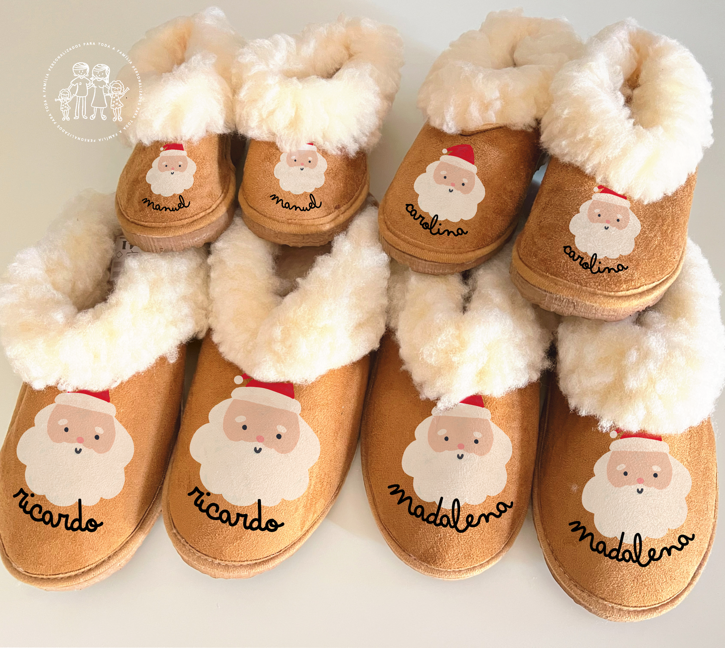 Pantufas da serra personalizadas “Pai Natal”