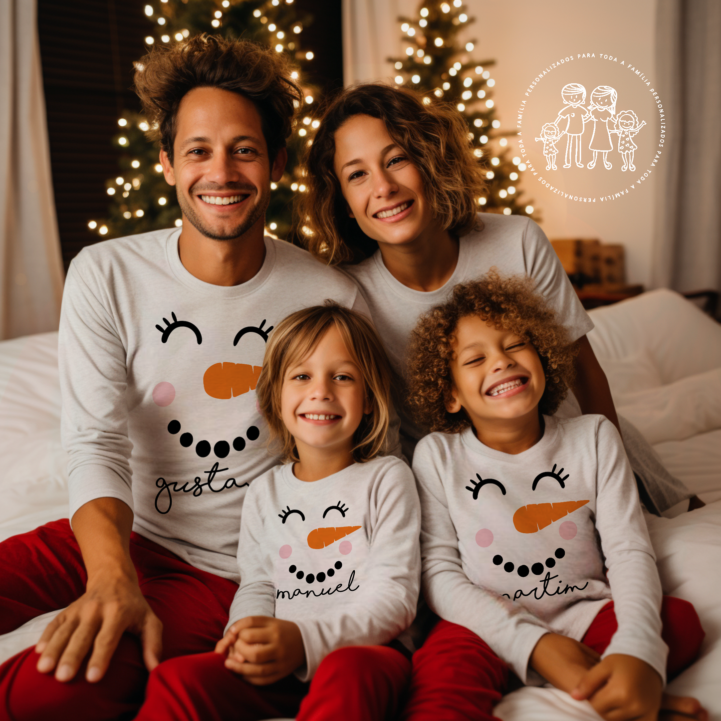 Camisola de Natal personalizada “ Boneco de neve ”