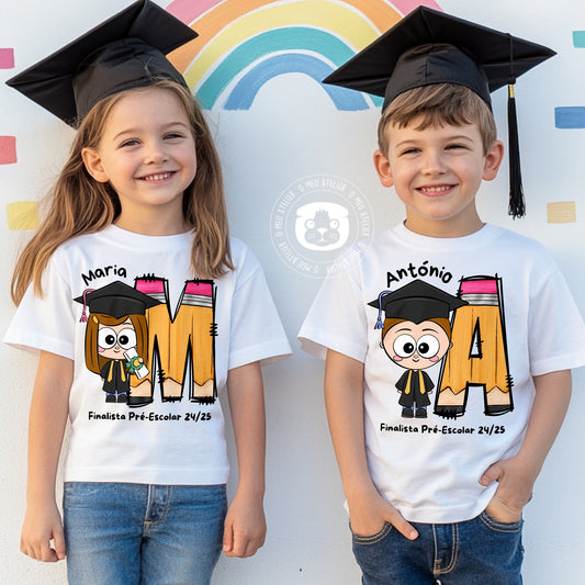 T-shirt Finalistas 2025 Personalizada
