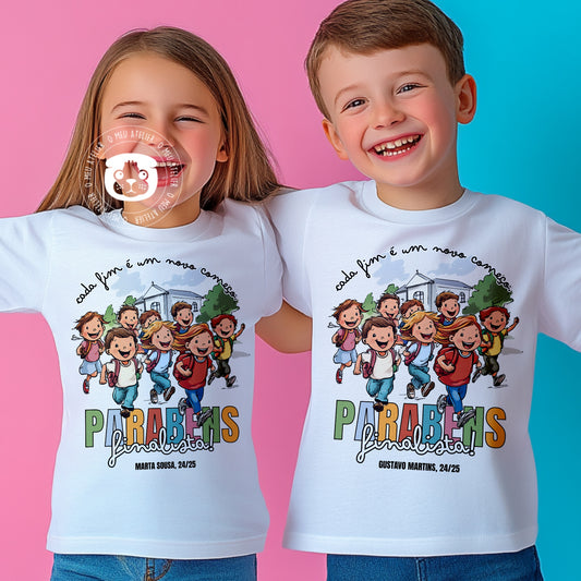 T-shirt Finalistas 2025 Personalizada