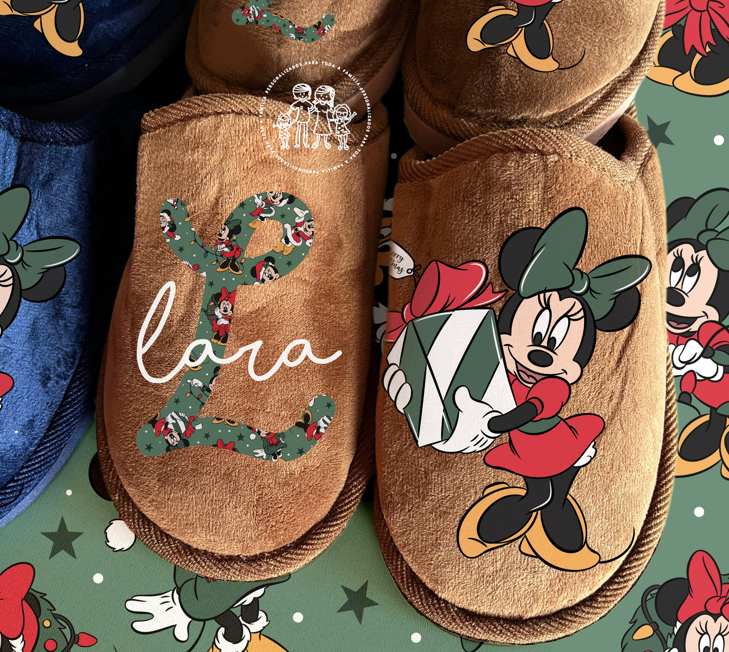 Chinelos personalizados de Natal