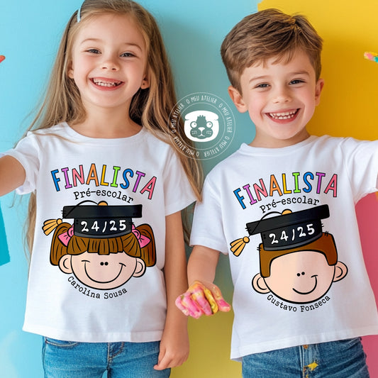 T-shirt Finalistas 2025 Personalizada