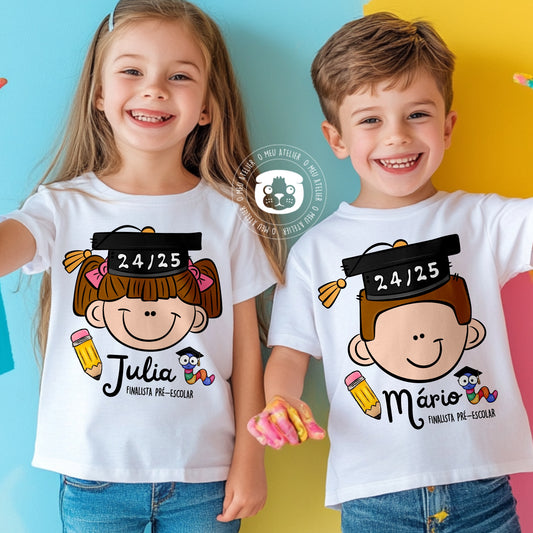 T-shirt Finalistas 2025 Personalizada