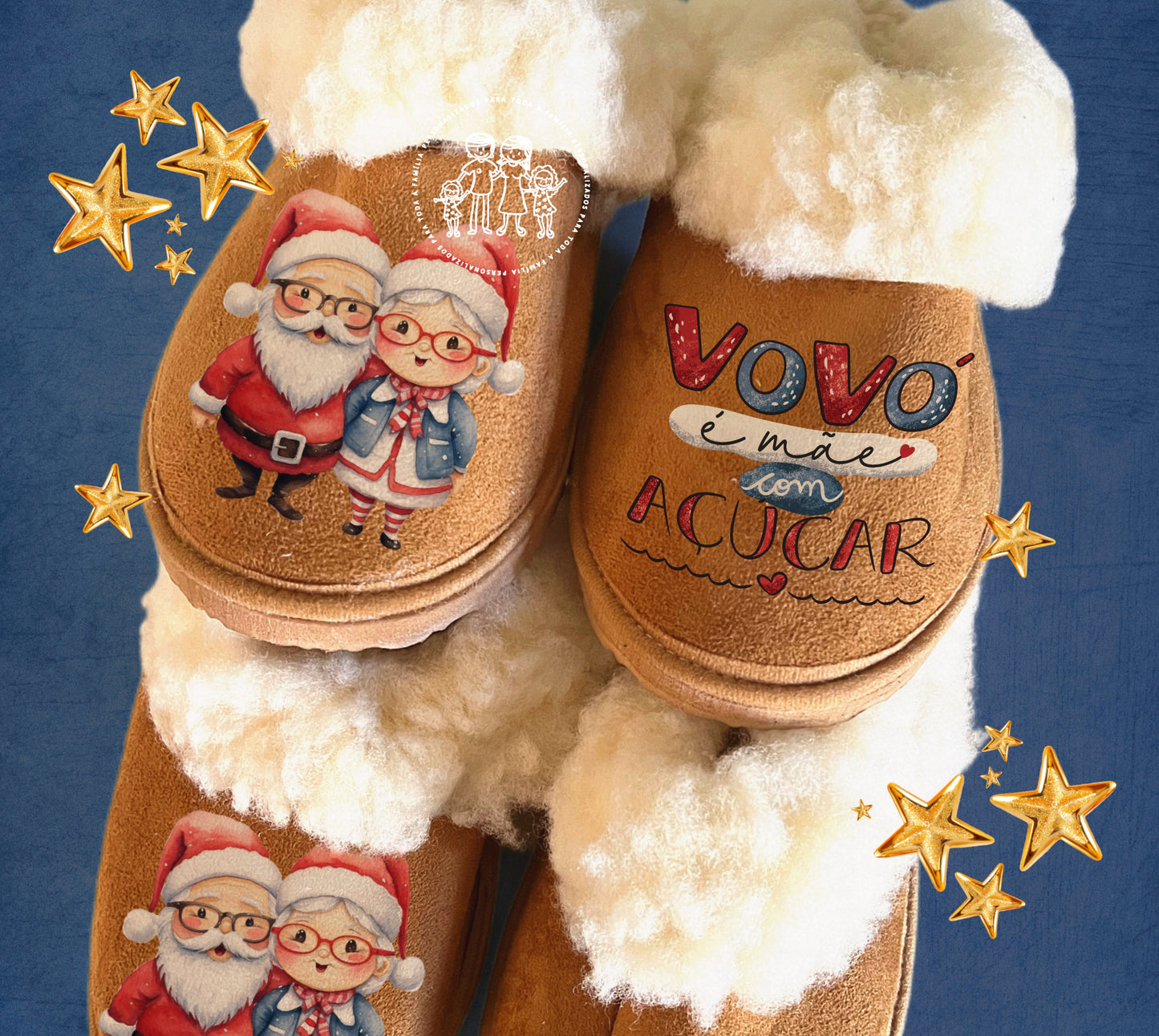 Pantufas da serra personalizadas “Vovós”