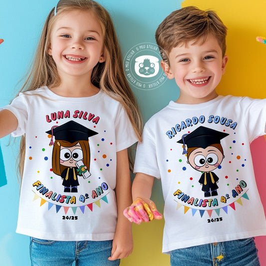 T-shirt Finalistas 2025 Personalizada