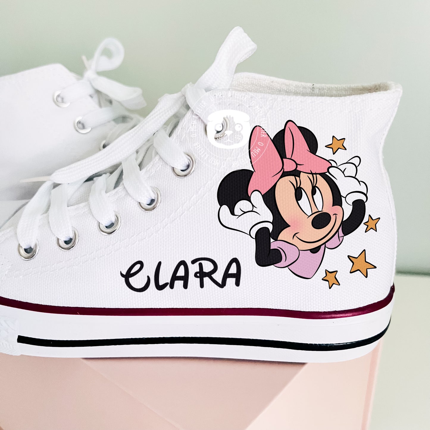 Sapatilhas Personalizadas – Estilo Clássico de Cano Alto