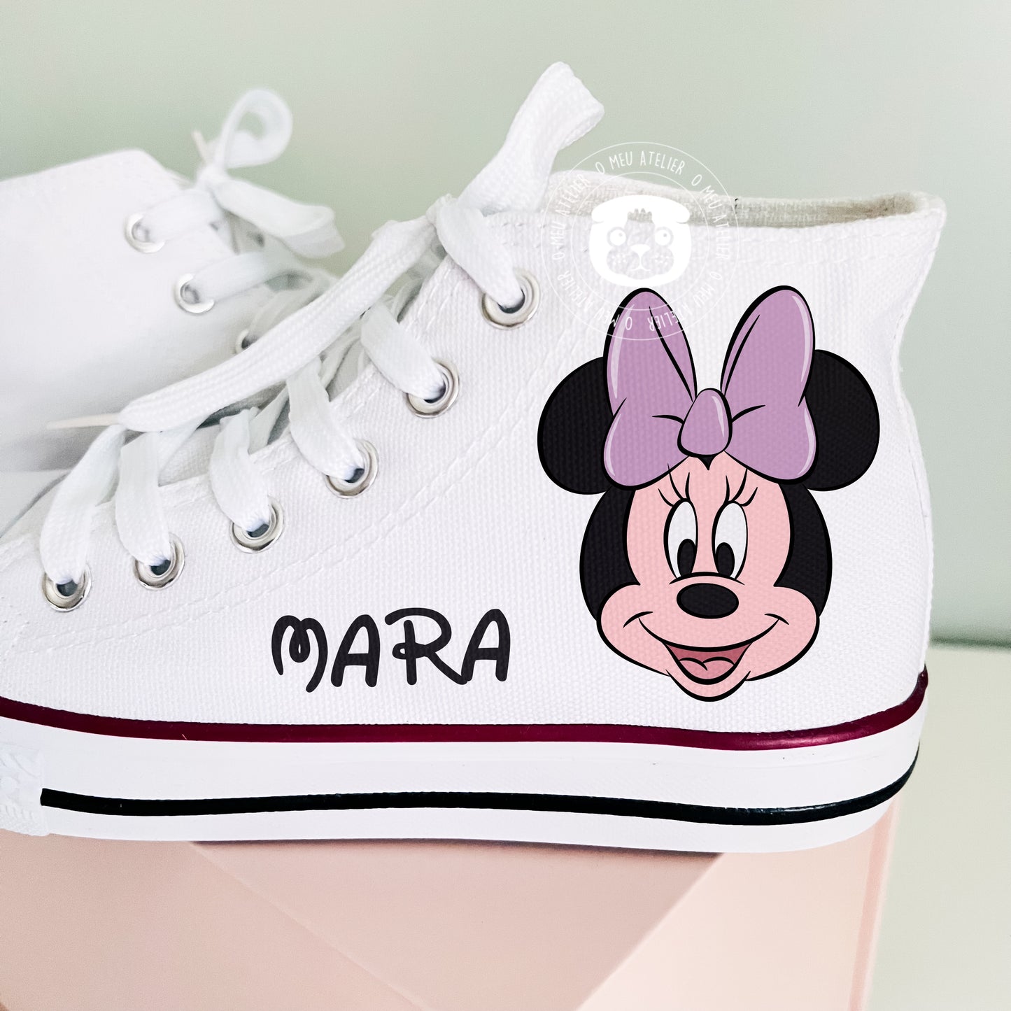 Sapatilhas Personalizadas – Estilo Clássico de Cano Alto