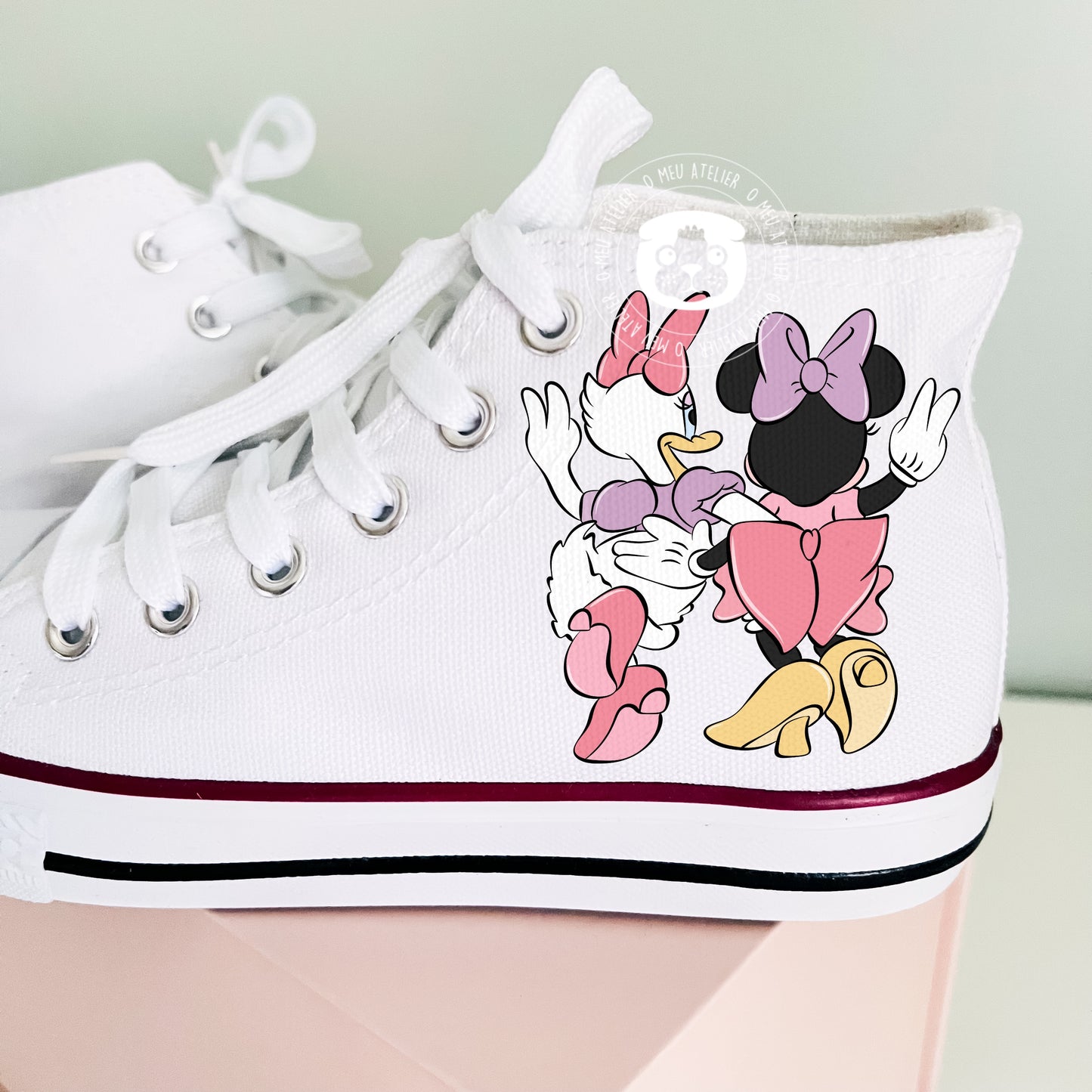 Sapatilhas Personalizadas – Estilo Clássico de Cano Alto
