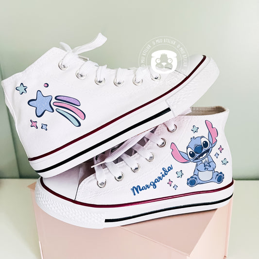 Sapatilhas Personalizadas – Estilo Clássico de Cano Alto