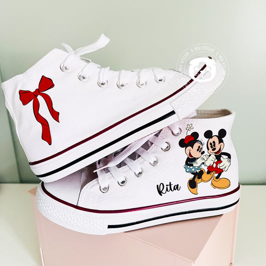 Sapatilhas Personalizadas – Estilo Clássico de Cano Alto