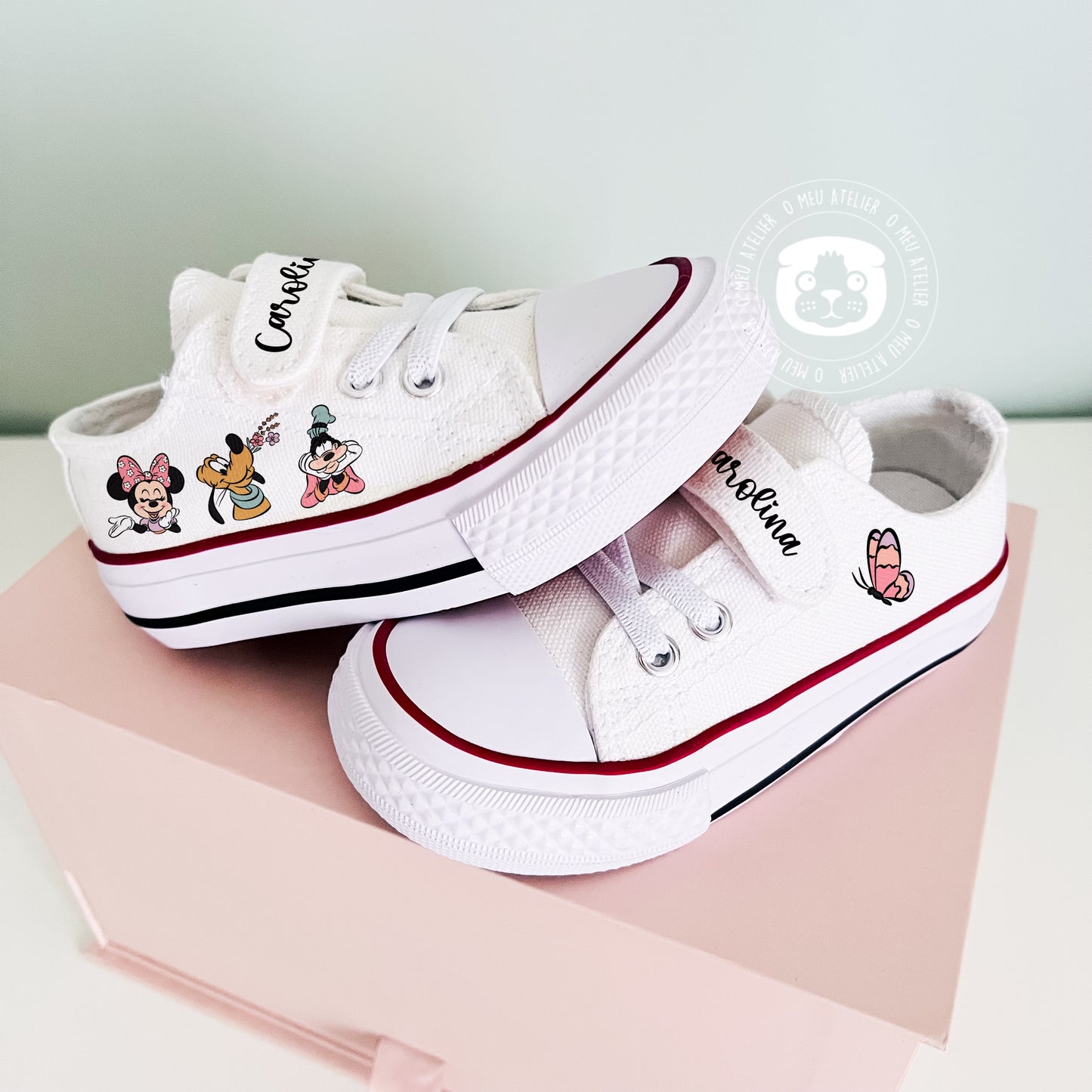 Sapatilhas Personalizadas – Estilo Clássico de Cano Baixo