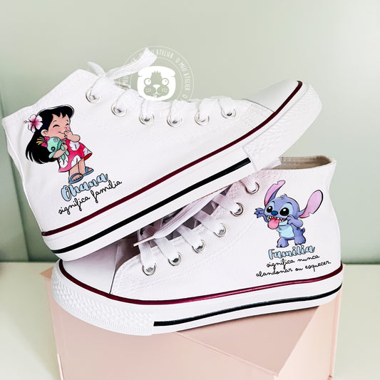 Sapatilhas Personalizadas – Estilo Clássico de Cano Alto