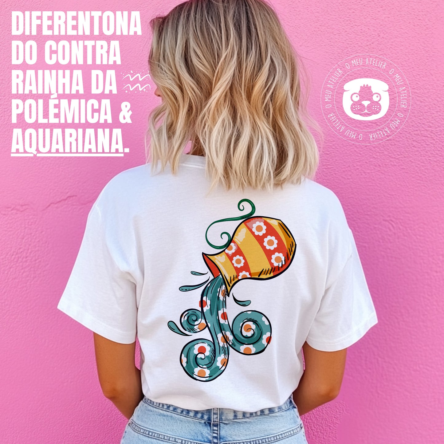 T-shirt signos – Aquário