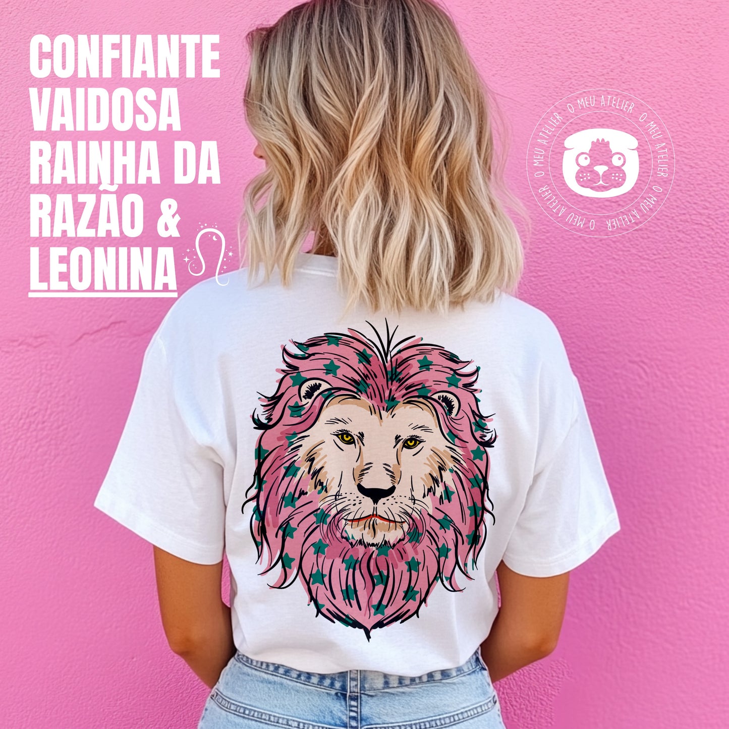 T-shirt signos – Leão