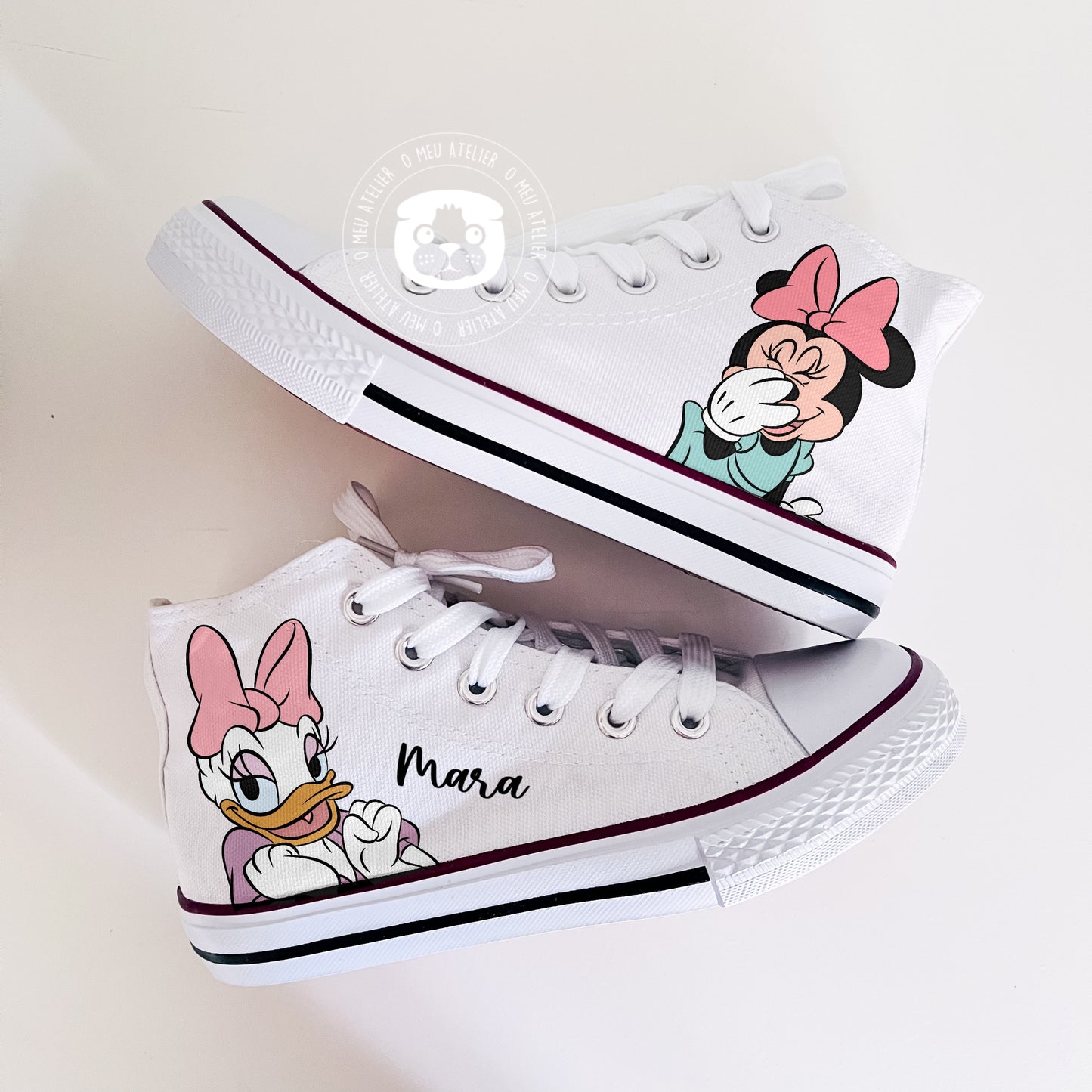 Sapatilhas Personalizadas – Estilo Clássico de Cano Alto