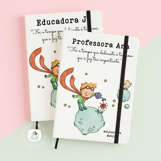 Bloco de Notas A5 “O Tempo Que Dedicamos” – Personalizado para Educadoras, Professoras ou Auxiliares