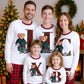 Pijama de Natal Personalizado – Família Urso c/inicial