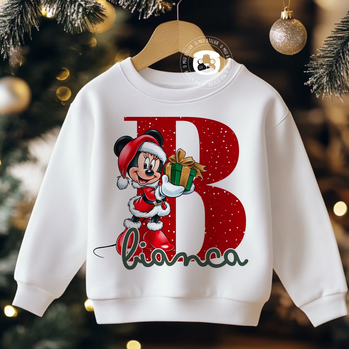 Camisolas de Natal Personalizadas com Nome – Amigos Mágicos – 100% Algodão Cardado