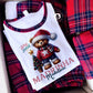 Pijama de Natal Personalizado – Ursinho Madrinha
