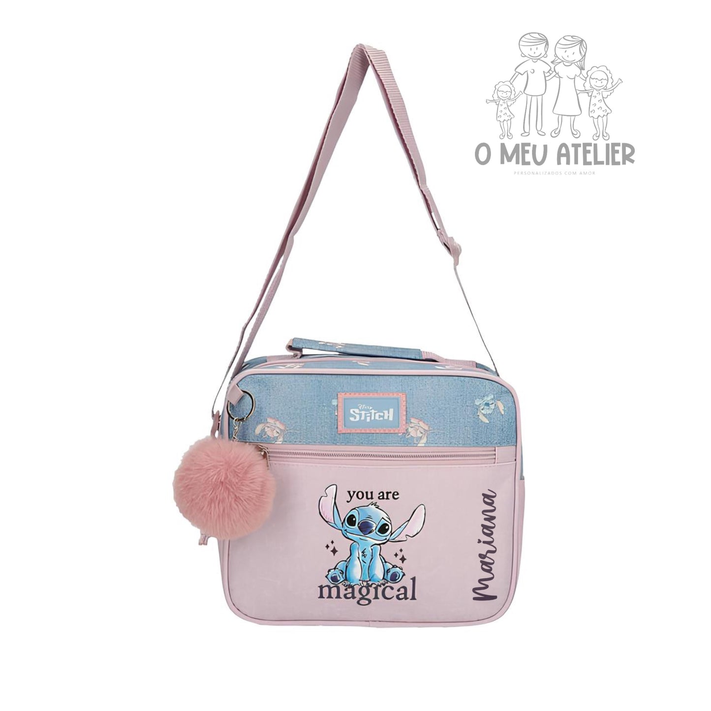 Lancheira térmica Stitch personalizada c/nome