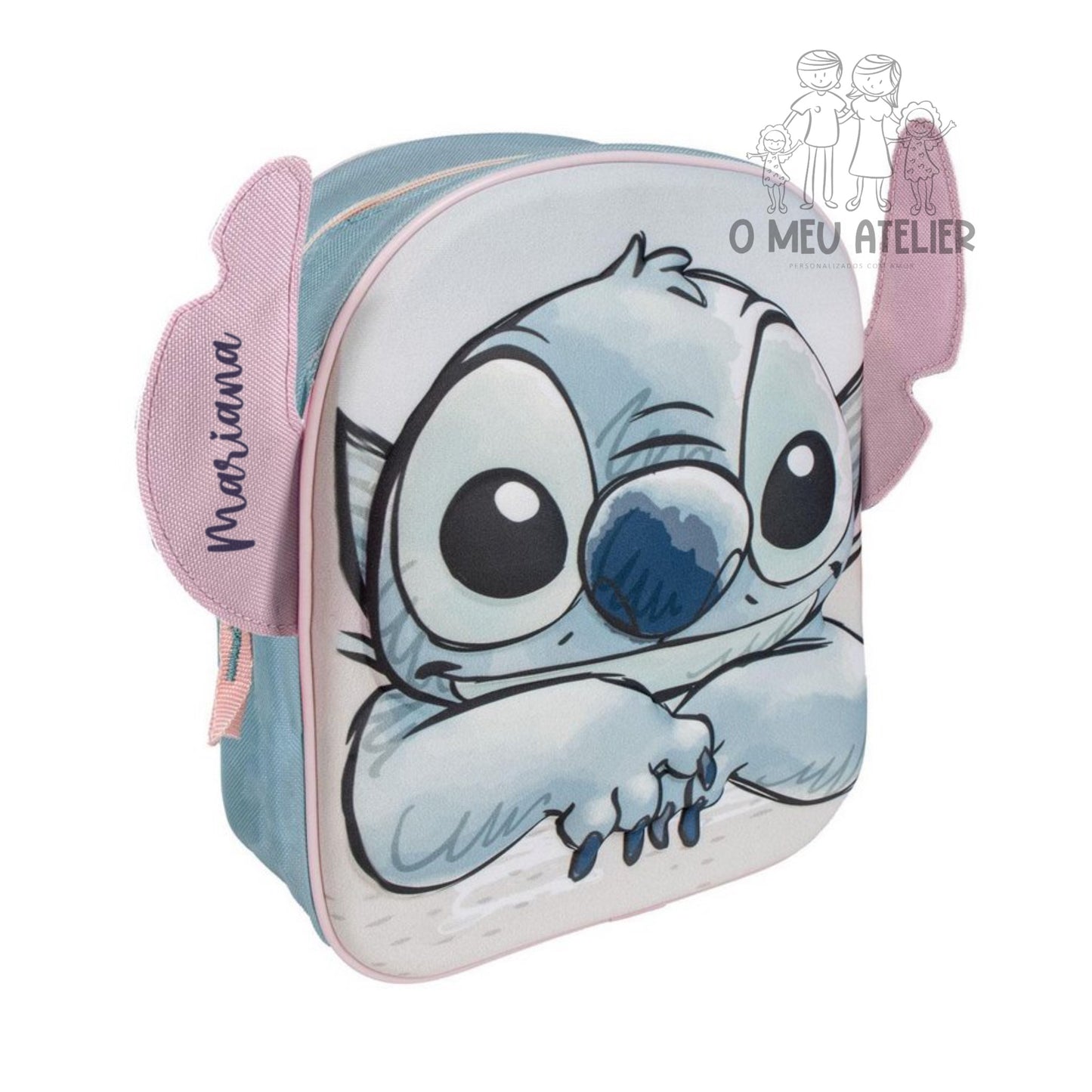 Mochila Stitch c/Orelhas 3D