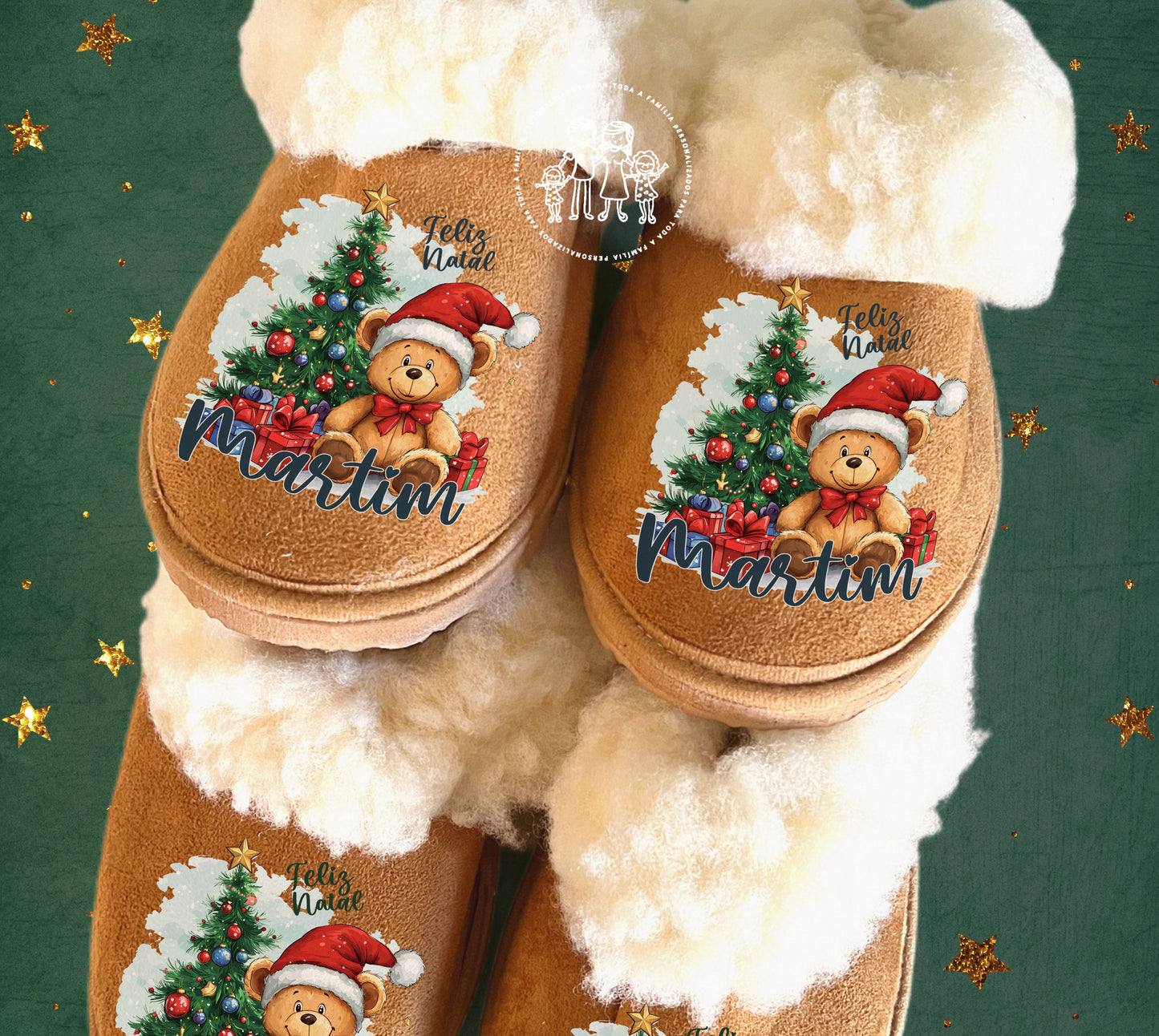 Pantufas da serra personalizadas “Ursinho”